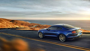 Roaring Engine Of Ford Mustang Wallpaper