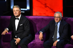 Robert De Niro Purple Sofa Wallpaper