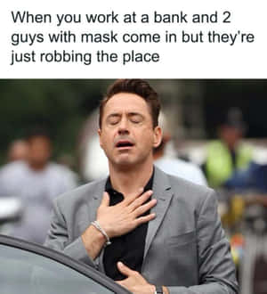 Robert Downey Jr Coronavirus Funny Meme Wallpaper