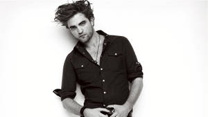 Robert Pattinson Messy Hair Wallpaper