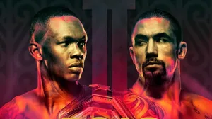 Robert Whittaker And Israel Adesanya Poster Wallpaper
