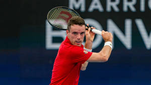 Roberto Bautista Agut Match Position Wallpaper