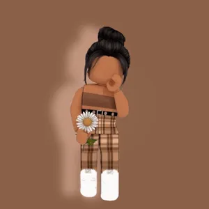 Roblox Aesthetic Girl White Flower Wallpaper