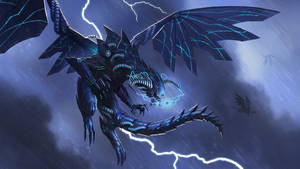 Robot Lightning Dragon Wallpaper