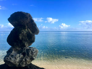 Rock Formation Tumon Bay Guam Wallpaper