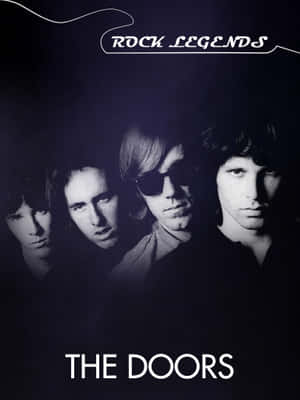 Rock Legends The Doors Poster Wallpaper