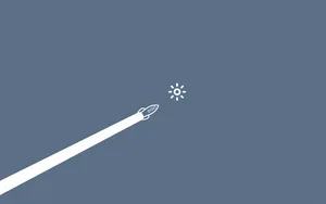 Rocket Doodle Minimalist Wallpaper