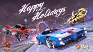 Rocket League Digital Holiday Poster Wallpaper