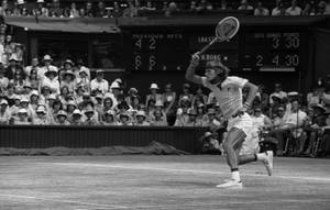 Rockstar Tennis Player Björn Borg Black And White Wallpaper