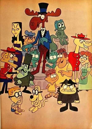 Rocky And Bullwinkle Cartoon Characters Wallpaper