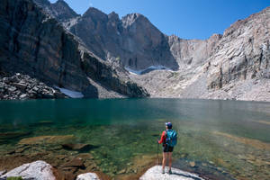 Rocky Mountain Colorado Chasm Lake Wallpaper