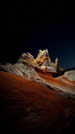 Rocky Mountain Peak Under The Blue Sky Wallpaper