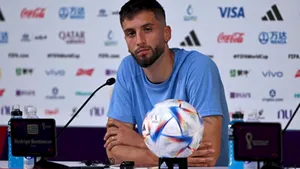 Rodrigo Bentancur During A Press Conference Wallpaper