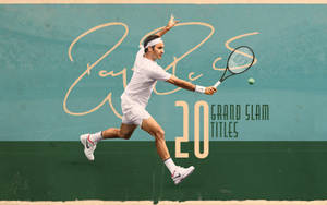 Roger Federer Tennis Autograph Wallpaper