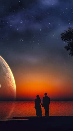 Romantic Golden Hour Wallpaper
