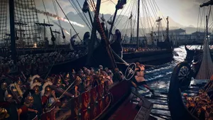 Rome 2 Total War Romans In Boats Wallpaper