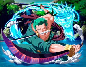 Roronoa Zoro Dragon Twister Style Wallpaper