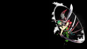 Roronoa Zoro In A Portal Wallpaper