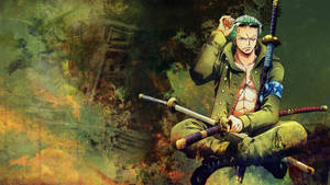 Roronoa Zoro In Green Outfit Wallpaper