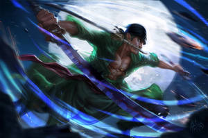 Roronoa Zoro Three Swords Wallpaper