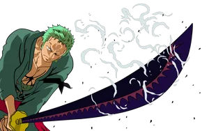Roronoa Zoro With His Katana Wallpaper