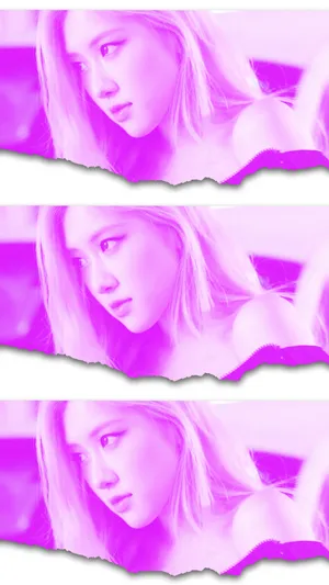Rose Blackpink Pink Filter Collage Wallpaper