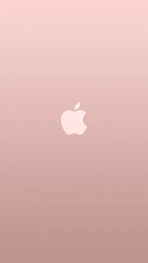 Rose Gold Apple Logo Old Iphone Wallpaper