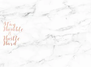 Rose Gold Desktop With A Quote Wallpaper