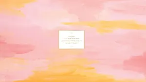 Rose Gold Laptop On A Desk Wallpaper