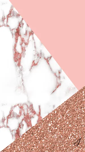 Rose Gold Marble Texture Background Wallpaper