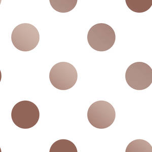 Rose Gold Polka Dot Wallpaper