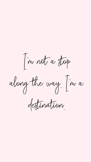 Rose Gold Quotes Destination Wallpaper