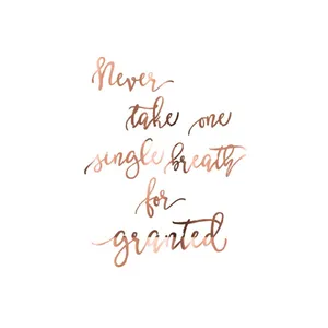 Rose Gold Quotes Granted Wallpaper