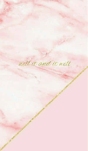 Rose Gold Quotes Lettering Wallpaper