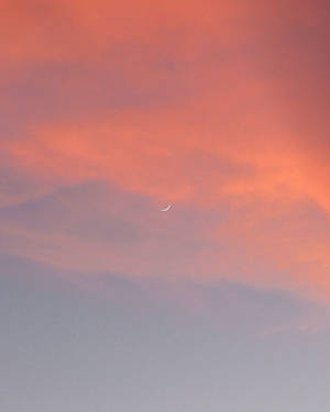 Rose Gold Tumblr Crescent Moon Wallpaper