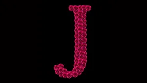 Rose Letter J Wallpaper