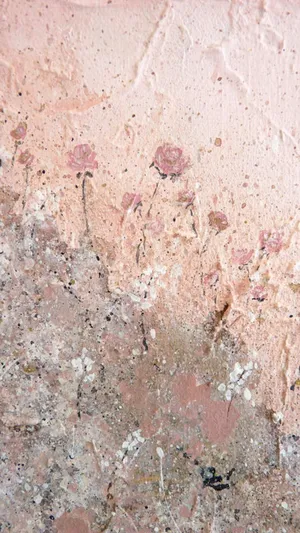 Rose Smudge Art Rose Gold Wallpaper