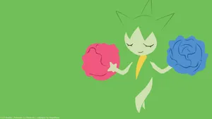 Roselia Dark Green Background Wallpaper