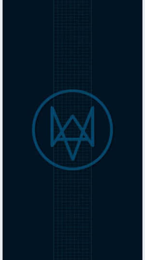 Round Logo Of Watch Dogs Iphone Wallpaper