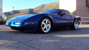 Royal Blue C4 Corvette Wallpaper