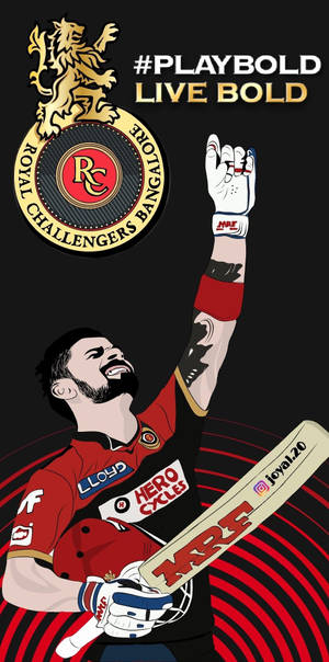 Royal Challengers Bangalore Live Bold Wallpaper