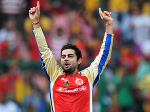 Royal Challengers Bangalore Raised Arms Wallpaper