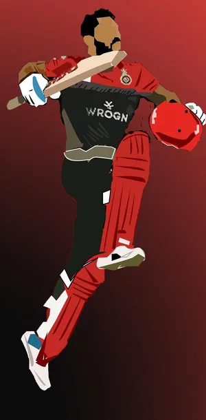 Royal Challengers Bangalore Vector Art Wallpaper