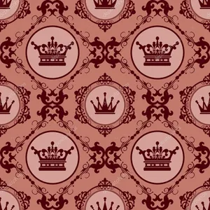 Royal Wall Decor Crown Wallpaper