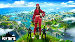 Ruby Fortnite Battle Royale Game Wallpaper