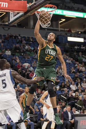 Rudy Gobert Emphatic Dunk Wallpaper