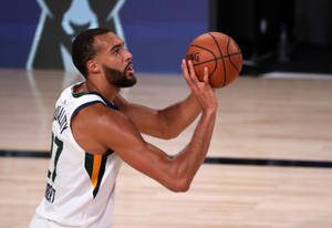 Rudy Gobert Focused Determination Wallpaper