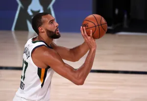 Rudy Gobert Focused Determination Wallpaper