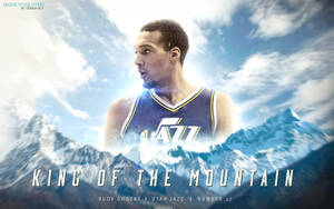 Rudy Gobert King Of The Mountain Wallpaper