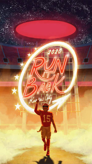 Run It Back Chiefs Digital Art Wallpaper
